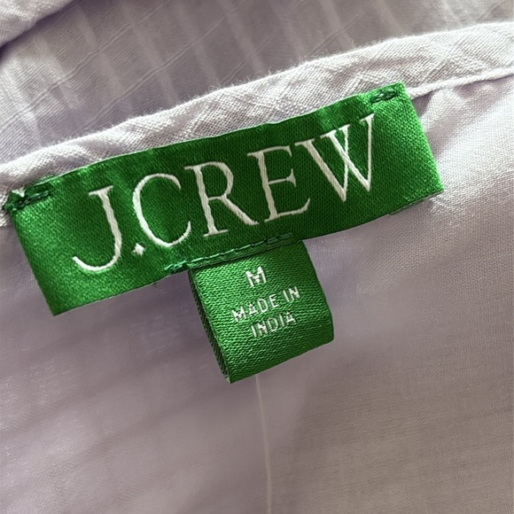 New J. Crew Soft Gauze Cotton Tiered Beach Dress Crinkle Light Purple Size M - Picture 5 of 11